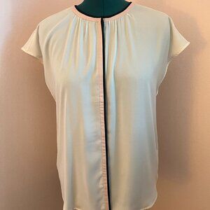 NWOT Ann Taylor Misses Large Cream Dolman Sleeve Blouse